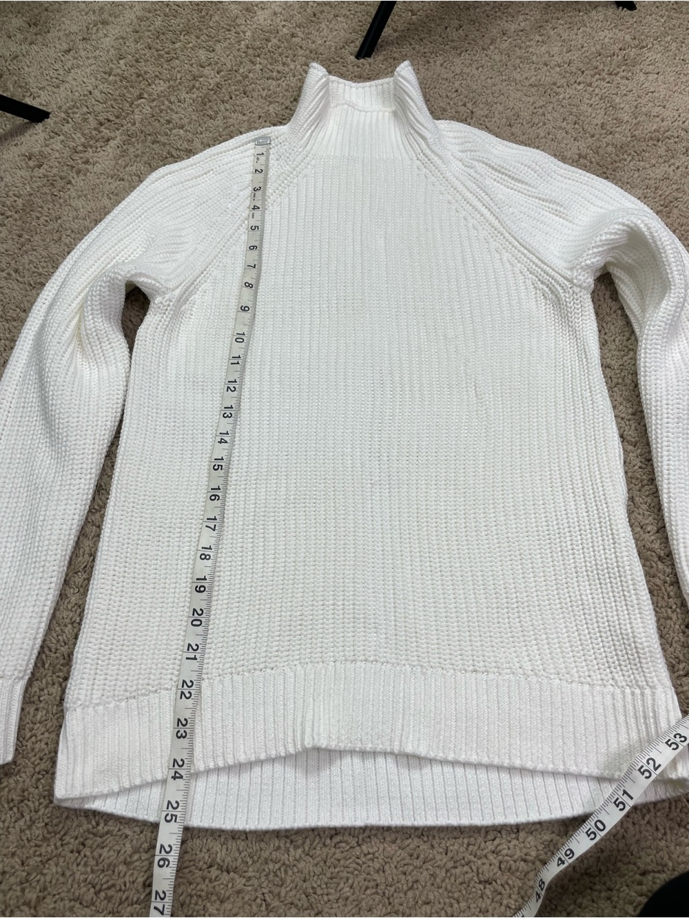 Style‎ & Co. White Ribbed Mock-Neck Sweater - Picture 8 of 10